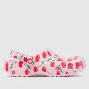 Crocs Classic Cherry Clog Sandals in Pink