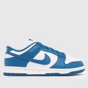 Nike Dunk Low Trainers in White & Blue