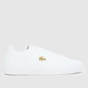 Lacoste Lerond Set Trainers in White & Gold