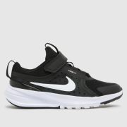 Nike Black & White Star Runner 5 Junior Trainers