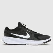 Nike Black & White Star Runner 5 Youth Trainers