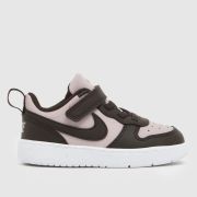 Nike Brown Multi Court Borough Low Girls Toddler Trainers