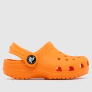Crocs Orange Classic Clog Toddler Sandals