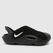 Nike Black & White Aqua Swoosh Junior Sandals