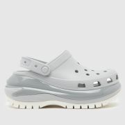 Crocs Mega Crush Clog Sandals in Light Grey