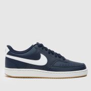 Nike Court Vision Low Trainers in Navy & White