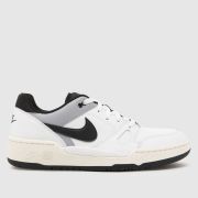 Nike Full Force Lo Trainers in White & Black
