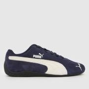 PUMA SpeeDCat Trainers in Navy & White