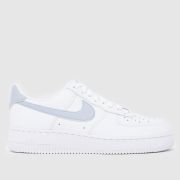 Nike Air Force 1 Trainers in White & grey