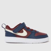 Nike Burgundy Court Borough Low Boys Toddler Trainers