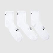 ASICS White Quarter Socks 3 Pack
