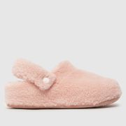 Crocs Pale Pink Classic Cozzzy Girls Junior Slippers