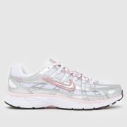 Nike P-6000 Trainers in White & Pink