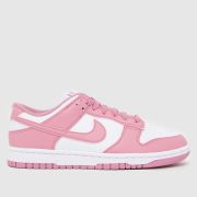 Nike Dunk Trainers in White & Pink