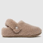 Crocs Brown Classic Cozzzy Junior Slippers