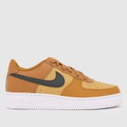 Nike Tan Air Force 1 Boys Youth Trainers