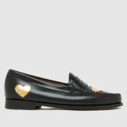 G.H. BASS Weejun Penny Love Loafer Flats in Black & Gold