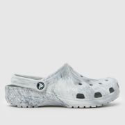 Crocs Classic Marbled Clog Sandals in Grey