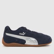 PUMA Navy Multi SpeeDCat Toddler Trainers