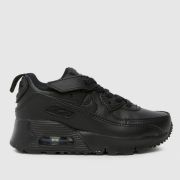 Nike Black Air Max 90 Easyon Junior Trainers