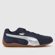 PUMA Navy Multi SpeeDCat Junior Trainers