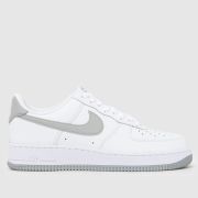 Nike Air Force 1 Trainers in White & grey