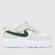 Nike White & grey Force 1 Low EasyOn Boys Toddler Trainers