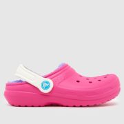 Crocs Pink Multi Classic Lined Clog Girls Junior Sandals