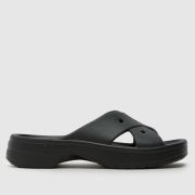 Crocs Cross Strap Sandals in Black