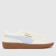 PUMA Palermo Trainers in White & Purple