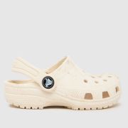 Crocs Beige Classic Clog Toddler Trainers