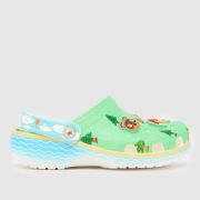 Crocs Light Green Classic Animal Crossing Clog Junior Sandals