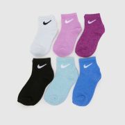 Nike Multi Kids Ankle Socks 6 Pack