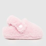 Crocs Pink Classic Cozzzy Girls Toddler Slippers