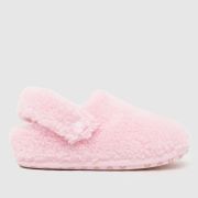 Crocs Pink Classic Cozzzy Girls Junior Slippers