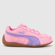 PUMA Pink Multi SpeeDCat Girls Junior Trainers