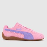 PUMA Pink Multi SpeeDCat Girls Youth Trainers