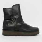 Fly London Rogi Ruched Boots in Black