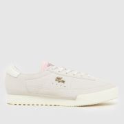 Lacoste Aura Trainers in White & Pink
