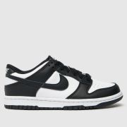 Nike White & Black Dunk Low Youth Trainers