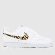 Nike Court Vision Trainers in White Multi