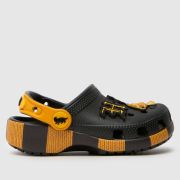 Crocs Black Multi Hufflepuff Clog Toddler Sandals