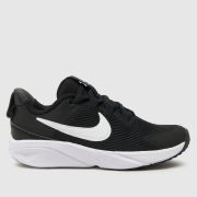 Nike Black & White Star Runner 4 Junior Trainers