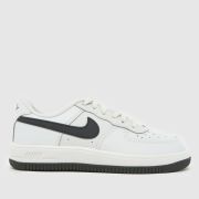 Nike Light Grey Force 1 Low Lace Boys Junior Trainers