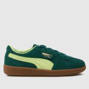 PUMA Dark Green Palermo Boys Junior Trainers