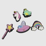 Crocs Multi Jibbitz Girls Rule 5 Pack