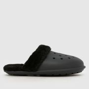 Crocs Classic Fuzz Slippers in Black Crocs Classic Fuzz Slippers in Black