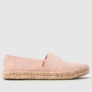 TOMS Alpargata Rope 2.0 Flats in Pale Pink TOMS Alpargata Rope 2.0 Flats in Pale Pink