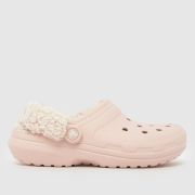 Crocs Classic Fleece Lined Clog Sandals in Pale Pink Crocs Classic Fleece Lined Clog Sandals in Pale Pink