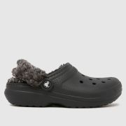 Crocs Classic Fleece Lined Clog Sandals in Black Crocs Classic Fleece Lined Clog Sandals in Black